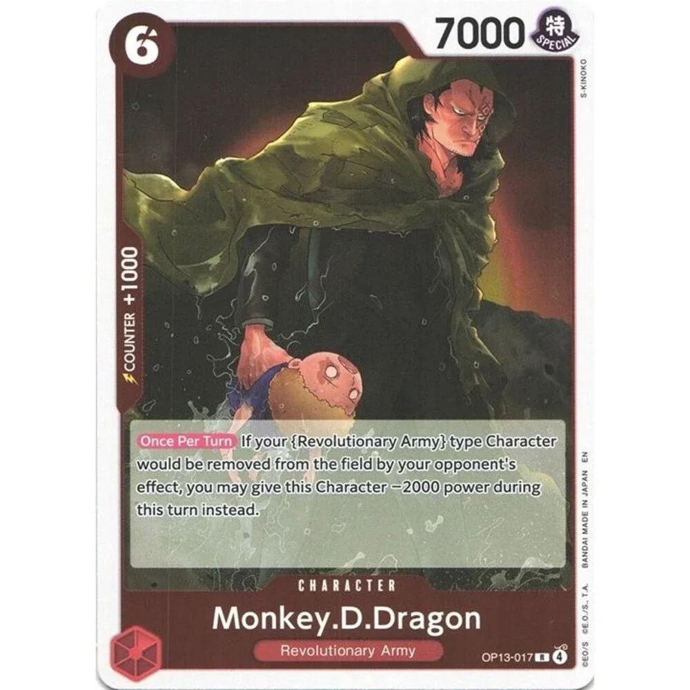 One Piece OP13-017 Monkey.D.Dragon Revolutionary Army R